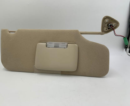 2005-2007 Mercury Montego Passenger Sun Visor Sunvisor Illuminated Tan G01B12061