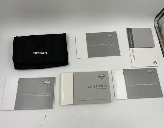 2015 Nissan Sentra Owners Manual Set with Case OEM B03B02025