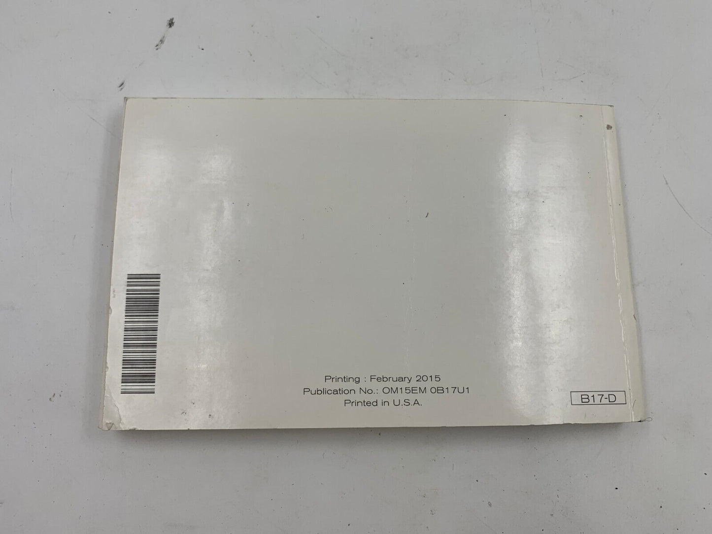 2015 Nissan Sentra Owners Manual Set with Case OEM B03B02025