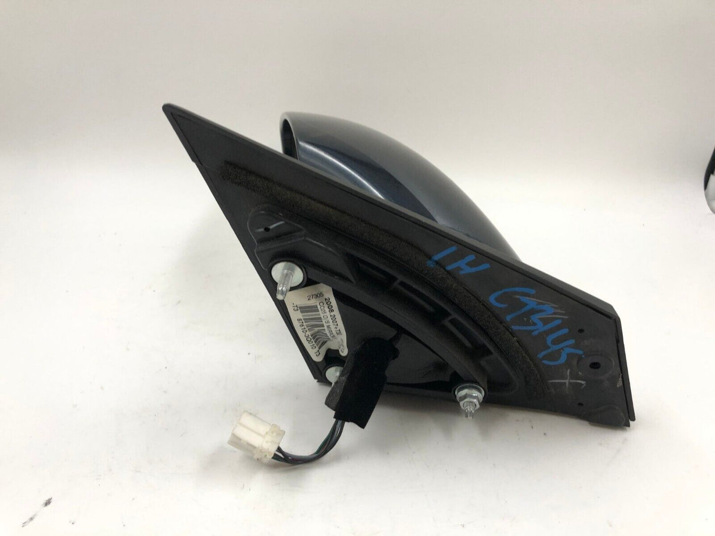 2011-2014 Hyundai Sonata Driver Side View Power Door Mirror Blue OEM G02B29038