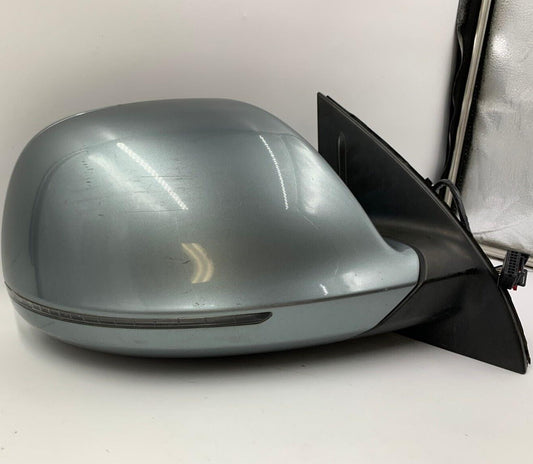 2007-2009 Audi Q7 Passenger Side View Power Door Mirror Blue OEM BSA E01B53020