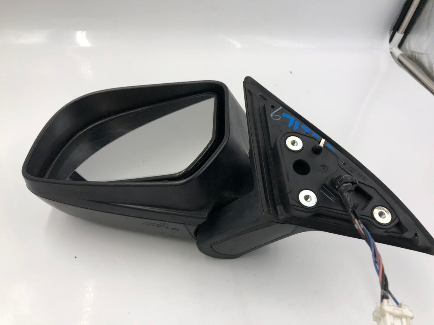 2011-2014 Subaru Legacy Driver Side View Power Door Mirror Blue OEM A01B04030