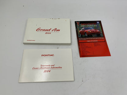 2004 Pontiac Grand Am Owners Manual Set OEM G02B52046