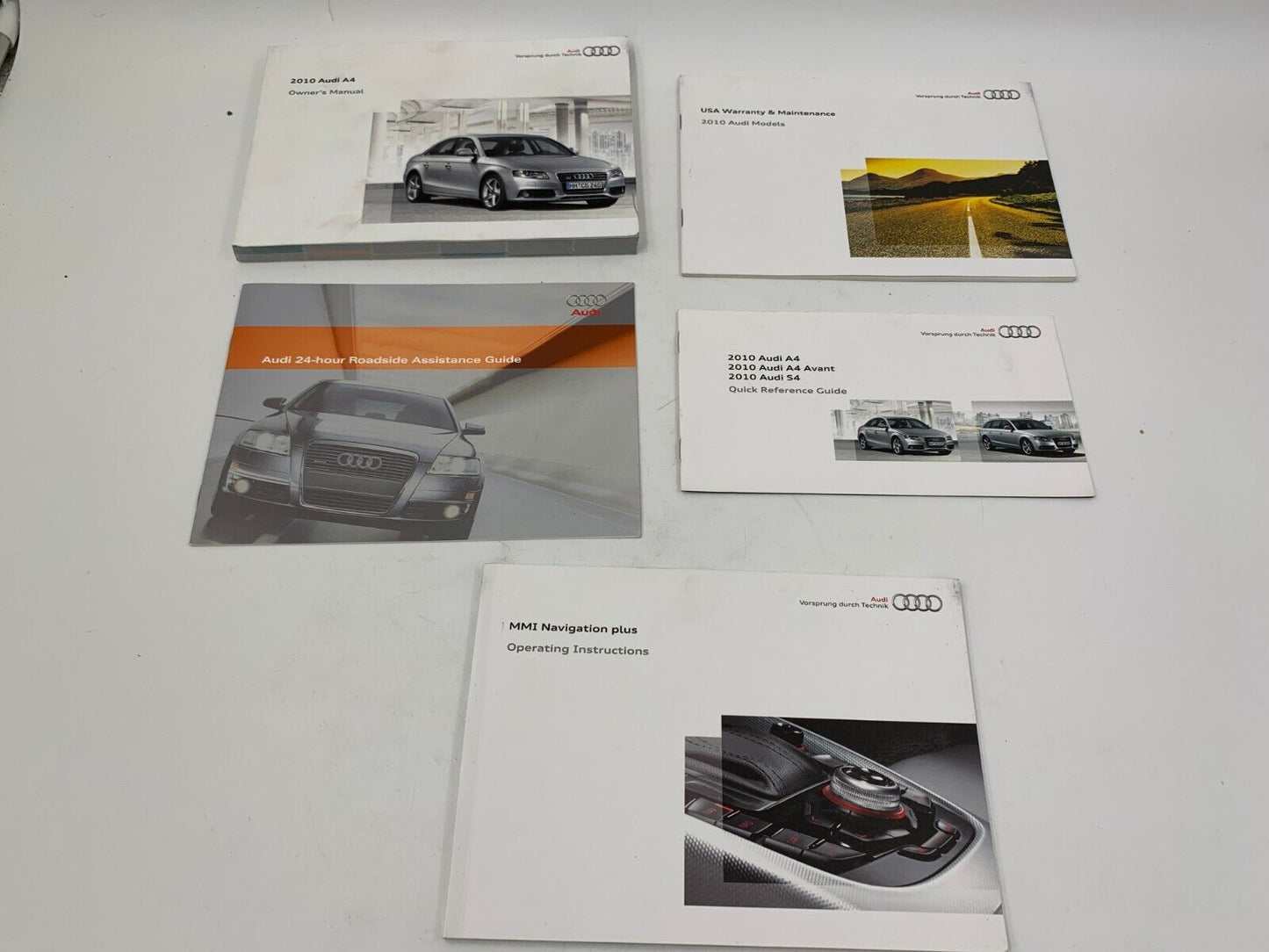 2010 Audi A4 Sedan Owners Manual Set with Case OEM G02B52050