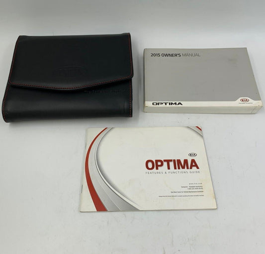 2015 Kia Optima Owners Manual Handbook Set with Case OEM G01B07069