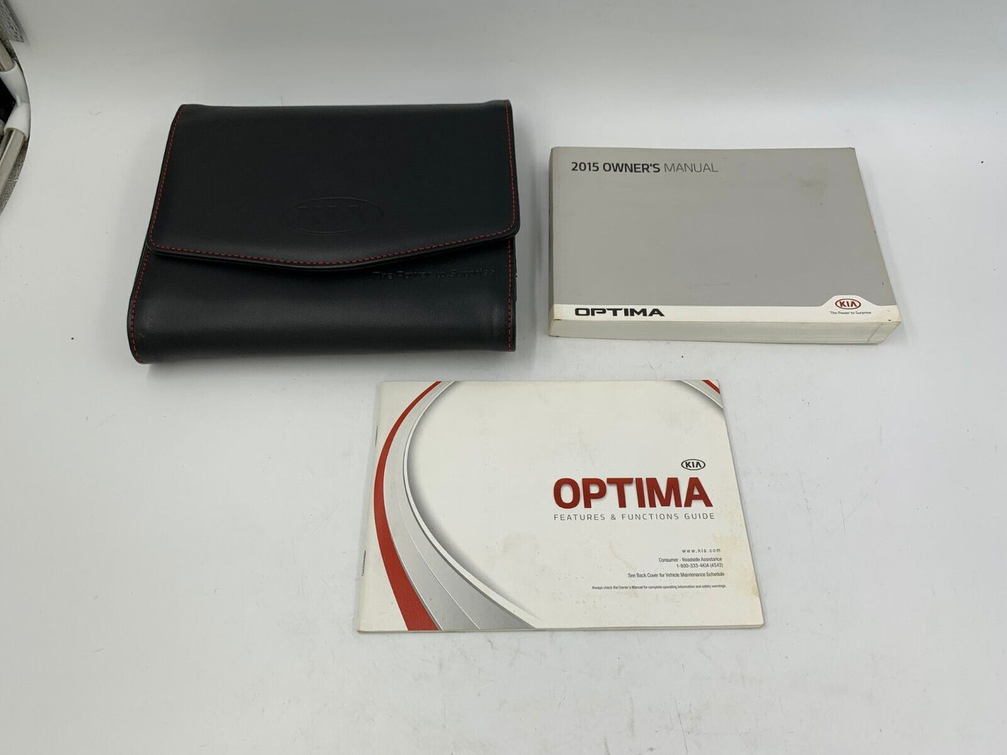 2015 Kia Optima Owners Manual Handbook Set with Case OEM G01B07069