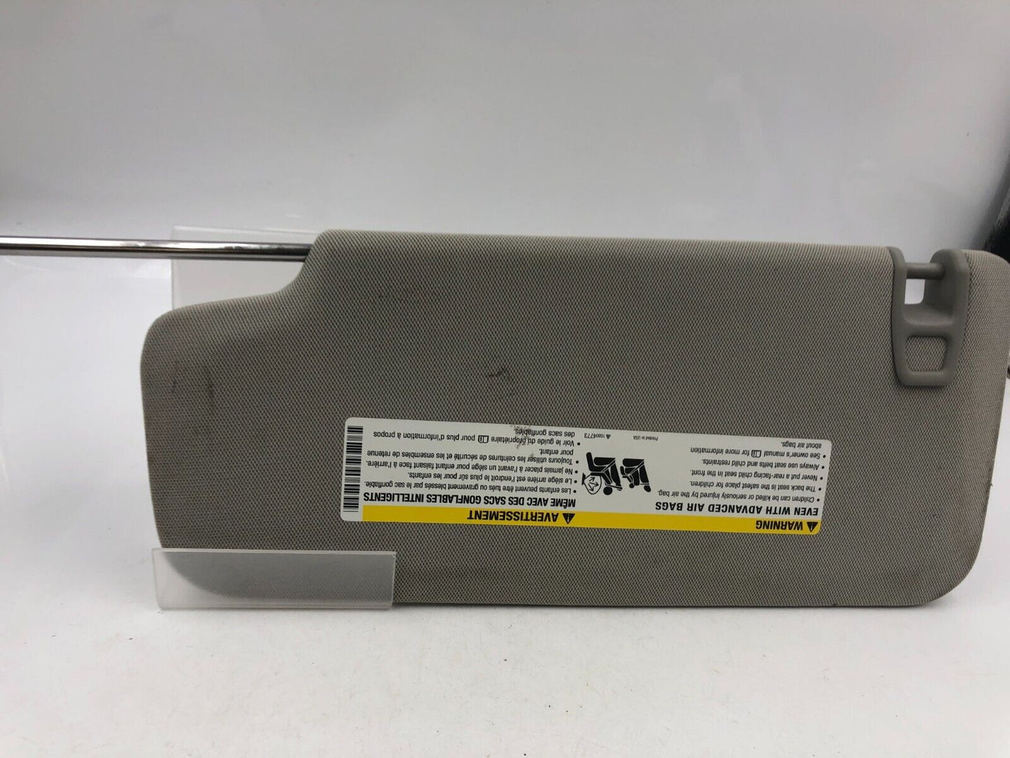 2010-2017 Hyundai Sonata Passenger Sun Visor Sunvisor Gray Illuminated A03B40051