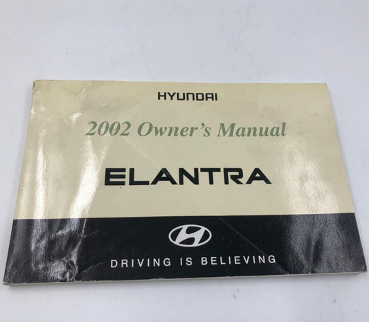 2002 Hyundai Elantra Owners Manual Handbook OEM B04B33029