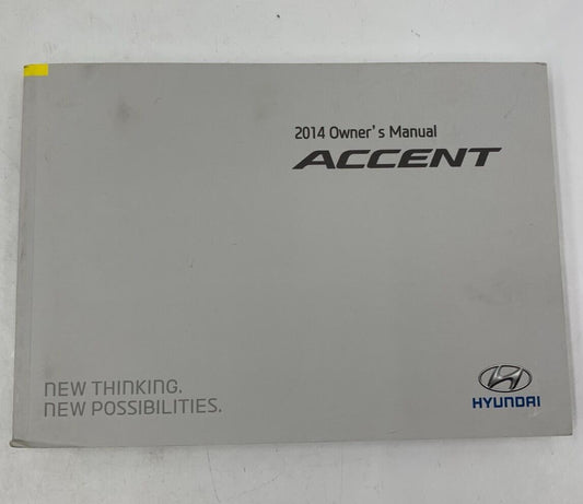 2014 Hyundai Accent Owners Manual Handbook OEM A01B34036