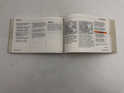 2002 Honda Accord Owners Manual Handbook OEM A02B24022