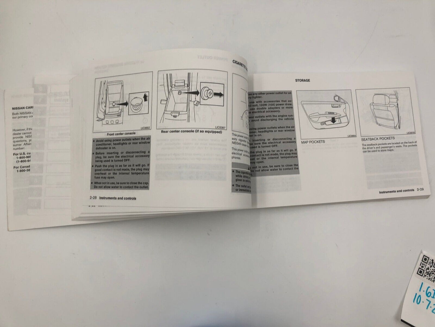 2006 Nissan Altima Owners Manual Handbook with Case B04B30030