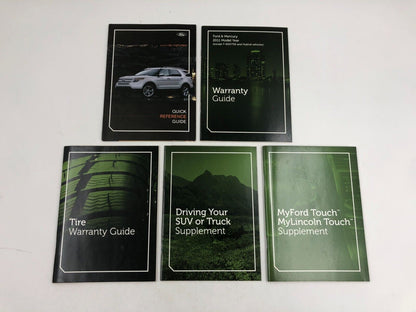 2011 Ford Explorer Owners Manual Handbook Set with Case OEM D03B27023