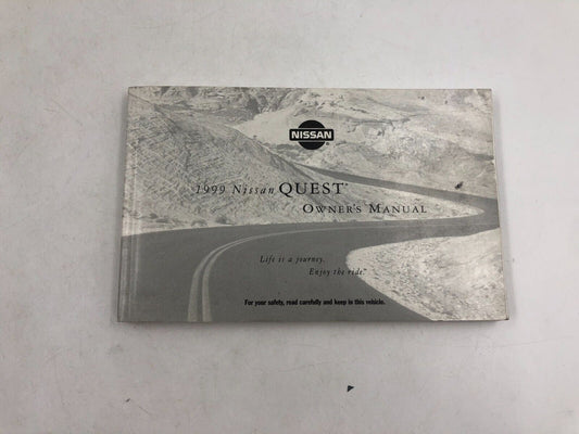 1999 Nissan Quest Owners Manual Handbook OEM A02B24025