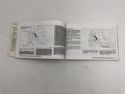 1999 Nissan Quest Owners Manual Handbook OEM A02B24025