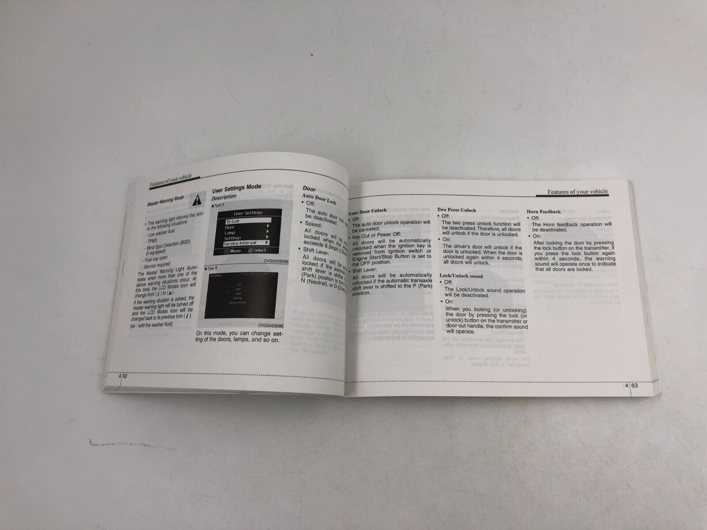 2016 Kia Cadenza Owners Manual OEM A03B19079