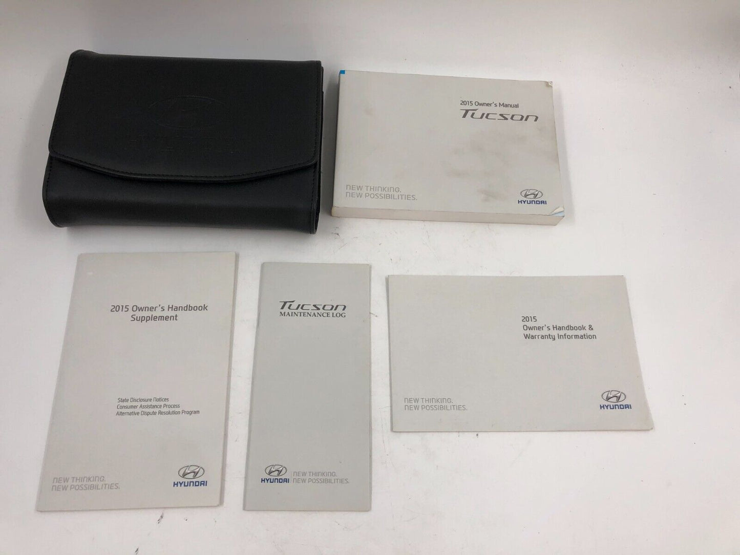 2015 Hyundai Tucson Owners Manual Handbook with Case OEM C03B54008