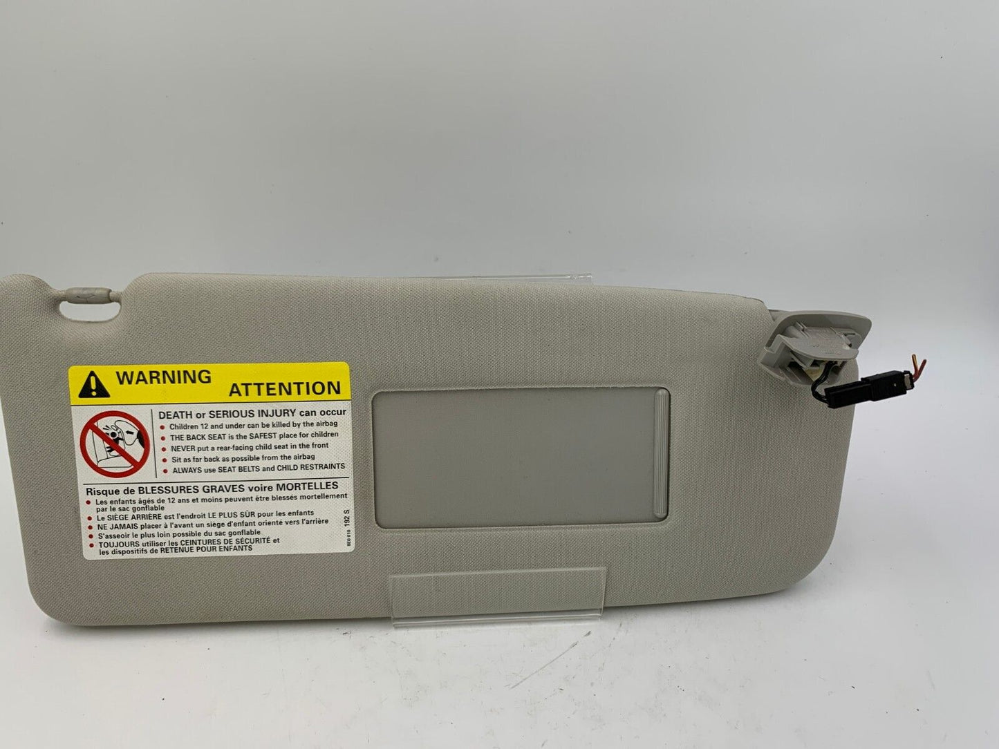 2000-2004 Audi A6 Passenger Sun Visor Sunvisor Gray Illuminated OEM G01B13063