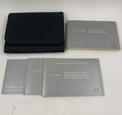 2017 Infiniti Q50 Q 50 Owners Manual Set with Case OEM F04B31033