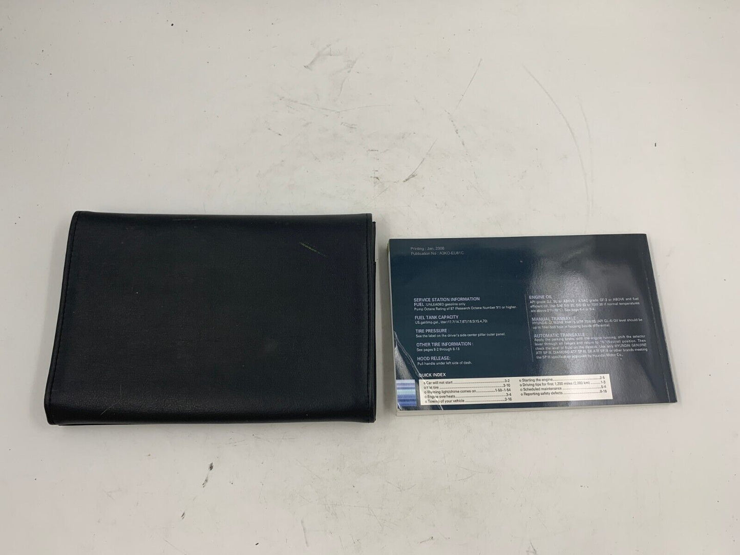 2009 Hyundai Sonata Owners Manual with Case OEM F04B35010