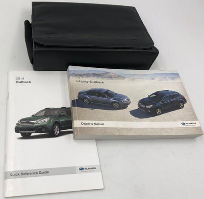 2014 Subaru Legacy Owners Manual Set with Case OEM D01B33070