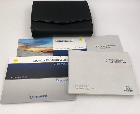 2013 Hyundai Azera Owners Manual Set with Case OEM C01B19020