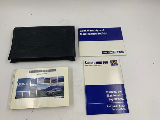 2005 Subaru Legacy Owners Manual with Case OEM C01B35069