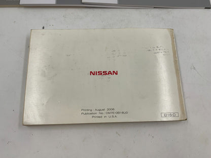 2007 Nissan Sentra Owners Manual Set with Case OEM F04B12039