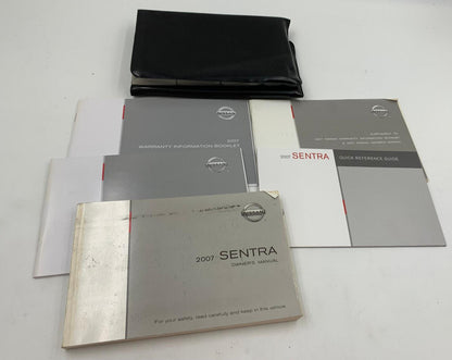 2007 Nissan Sentra Owners Manual Set with Case OEM F04B12039