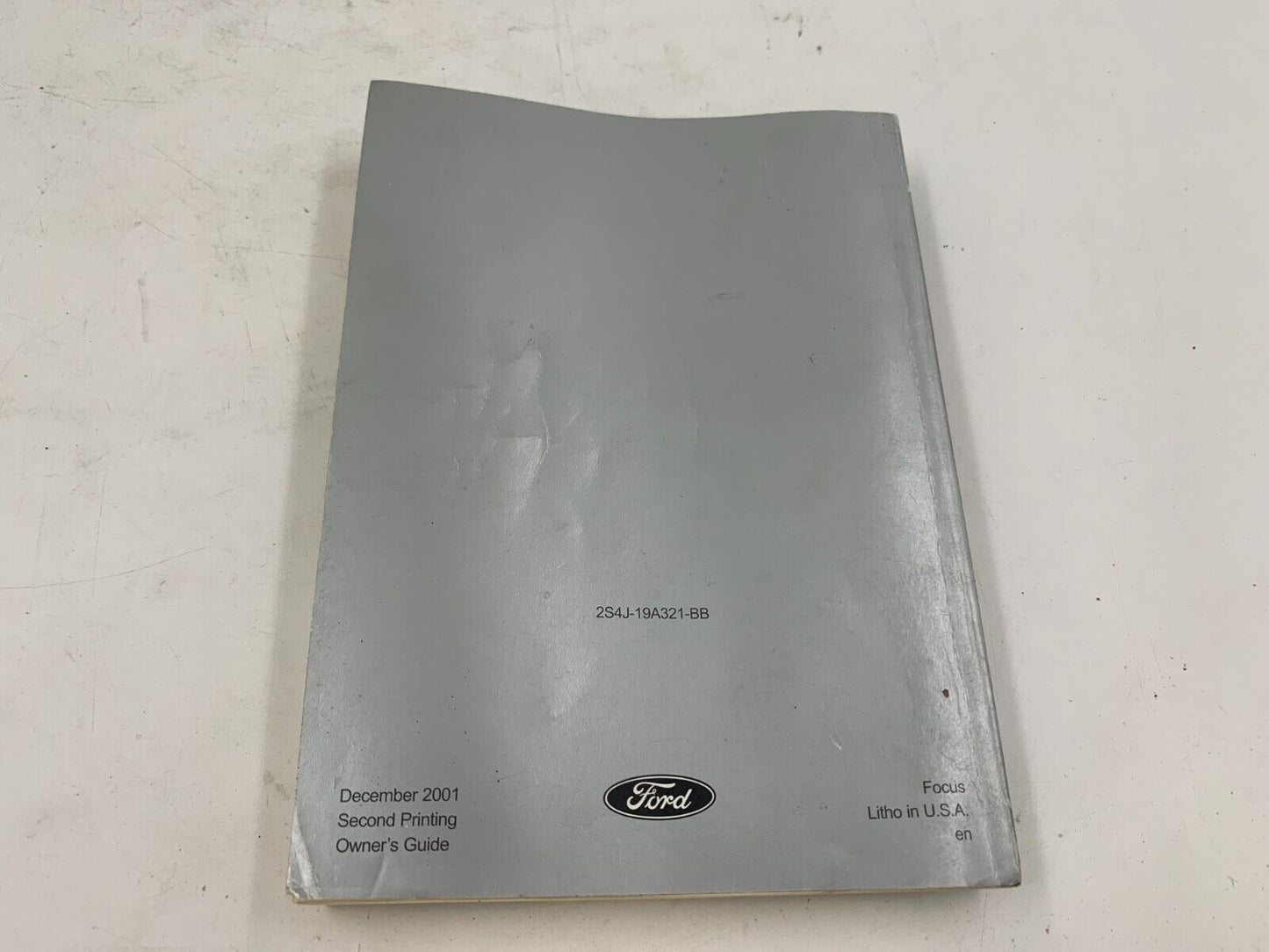 2002 Ford Focus Owners Manual OEM F04B13012