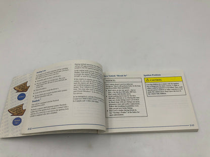 1999 Chevy Cavalier Owners Manual Handbook OEM F04B14064