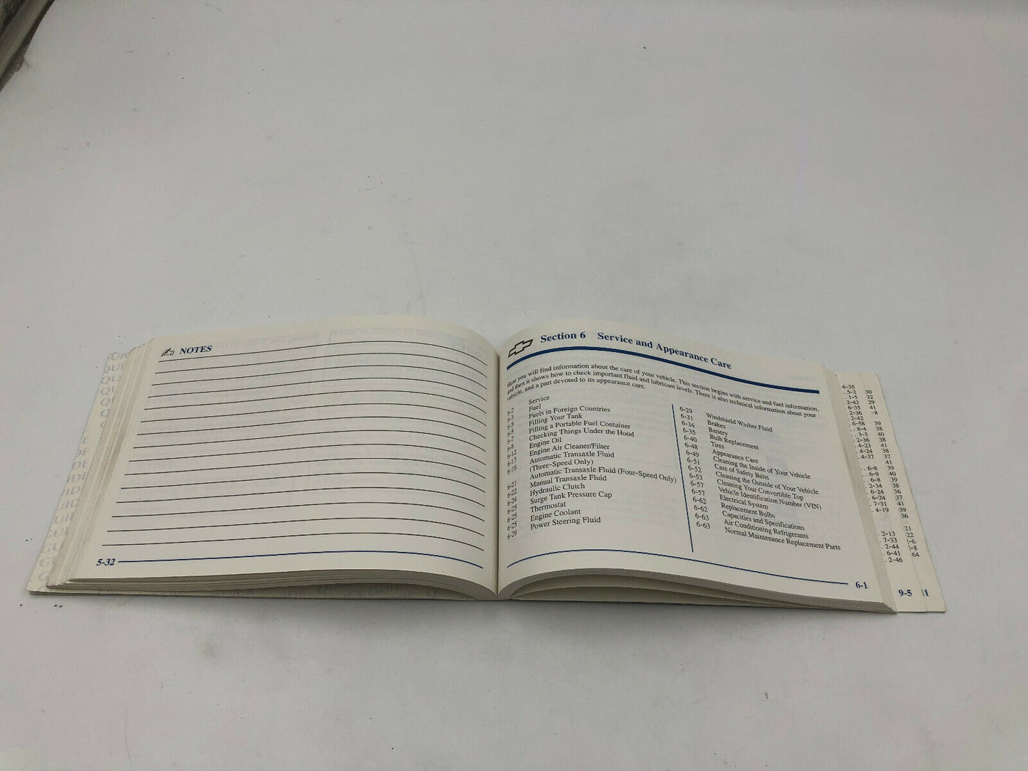 1999 Chevy Cavalier Owners Manual Handbook OEM F04B14064