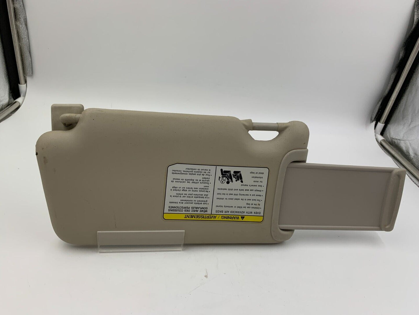 2013-2015 Nissan Versa Sedan Passenger Sun Visor Sunvisor Gray OEM C02B31062