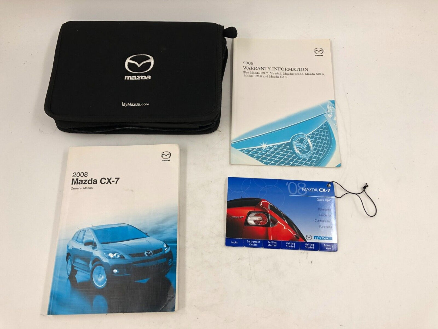 2008 Mazda CX7 CX-7 CX 7 Owners Manual Set with Case OEM B02B29002