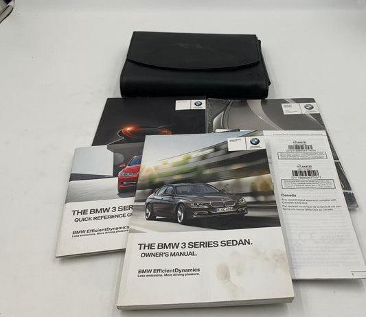 2015 BMW 3 Series Sedan Owners Manual Set with Case OEM B02B29006