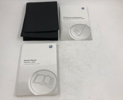 2017 Volkswagen Jetta GLI Owners Manual Set with Leather Case OEM B02B34025