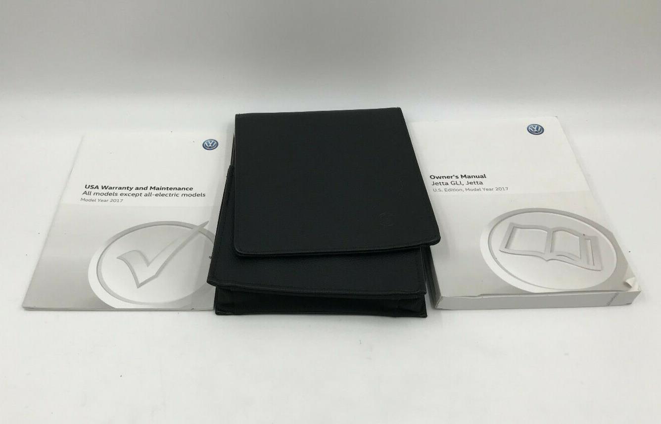 2017 Volkswagen Jetta GLI Owners Manual Set with Leather Case OEM B02B34025