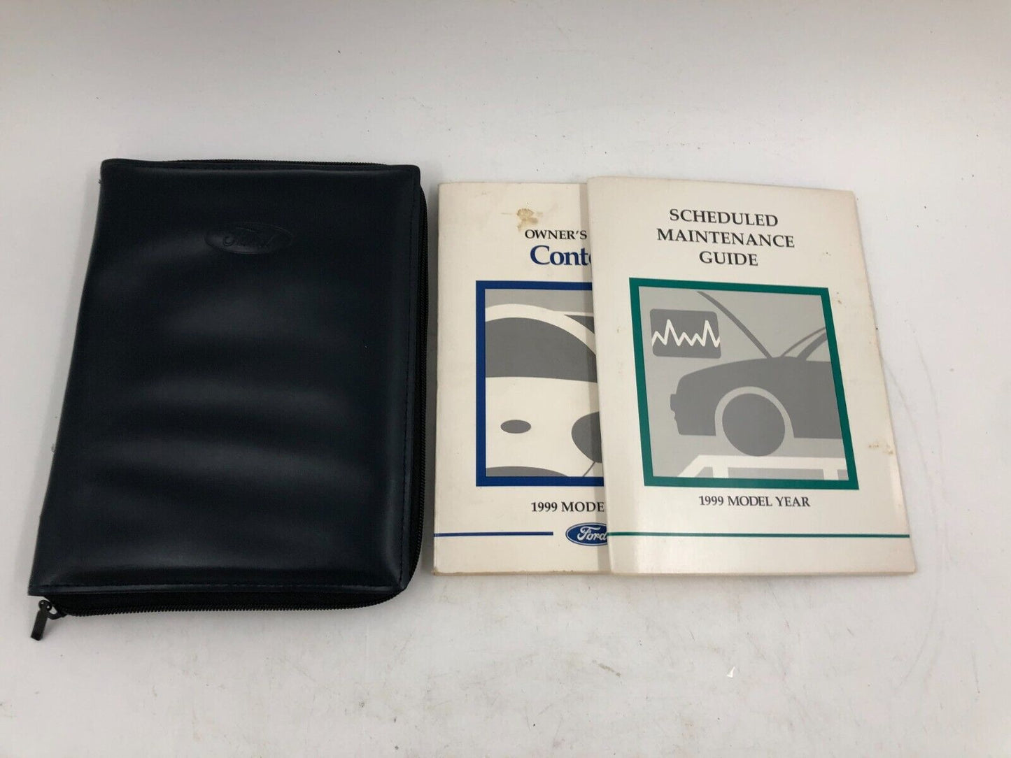 1999 Ford Contour Owners Manual Set with Case OEM B02B28009