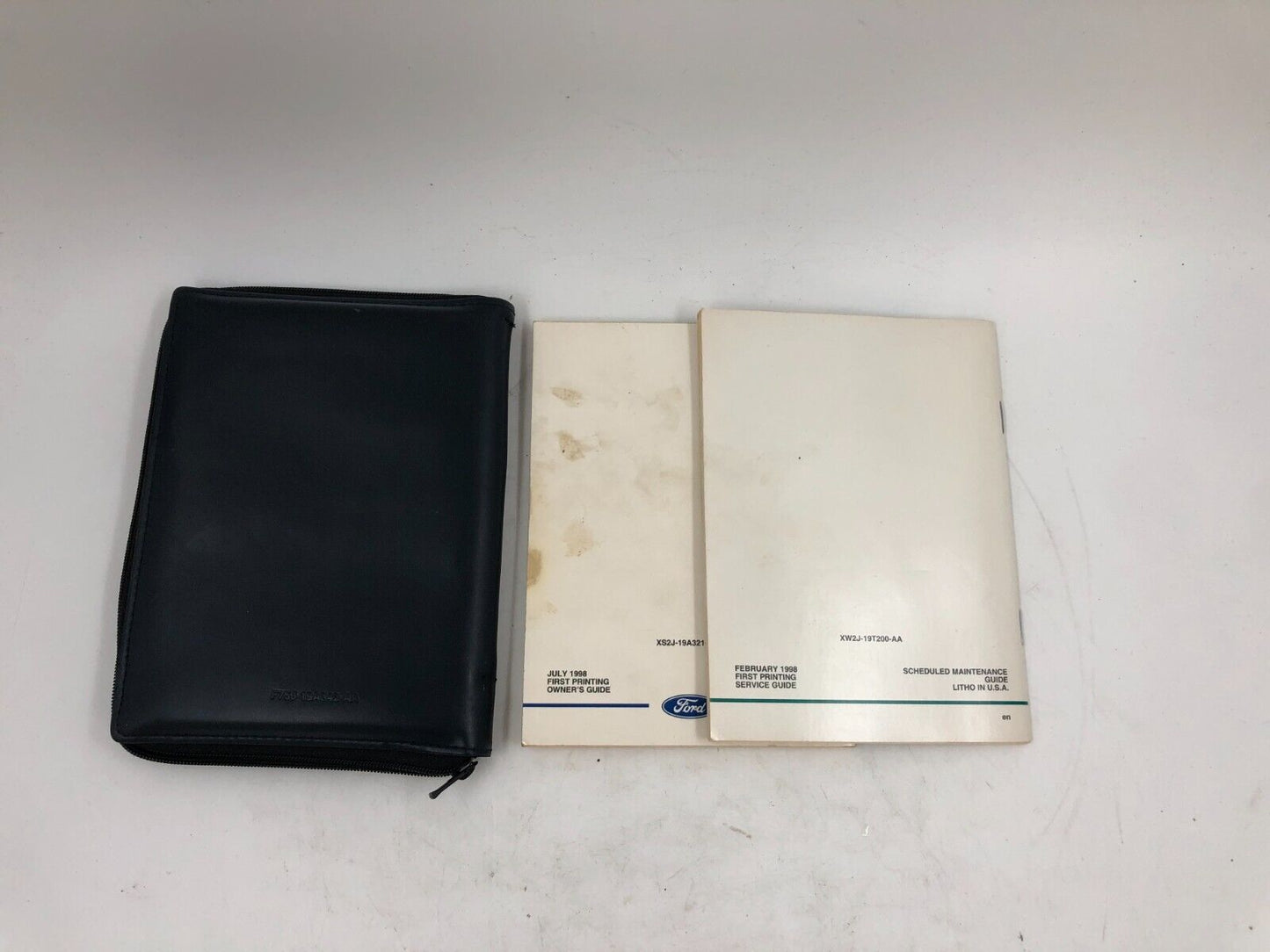 1999 Ford Contour Owners Manual Set with Case OEM B02B28009