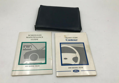 1999 Ford Contour Owners Manual Set with Case OEM B02B28009