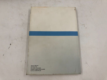 2011 Volkswagen Passat CC Owners Manual Set with Case OEM B02B28011