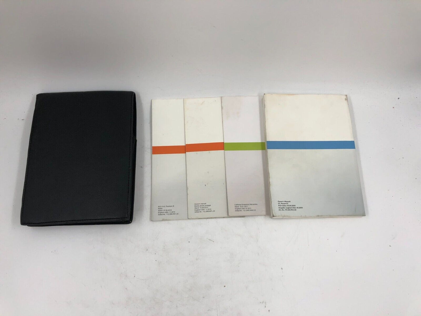 2011 Volkswagen Passat CC Owners Manual Set with Case OEM B02B28011