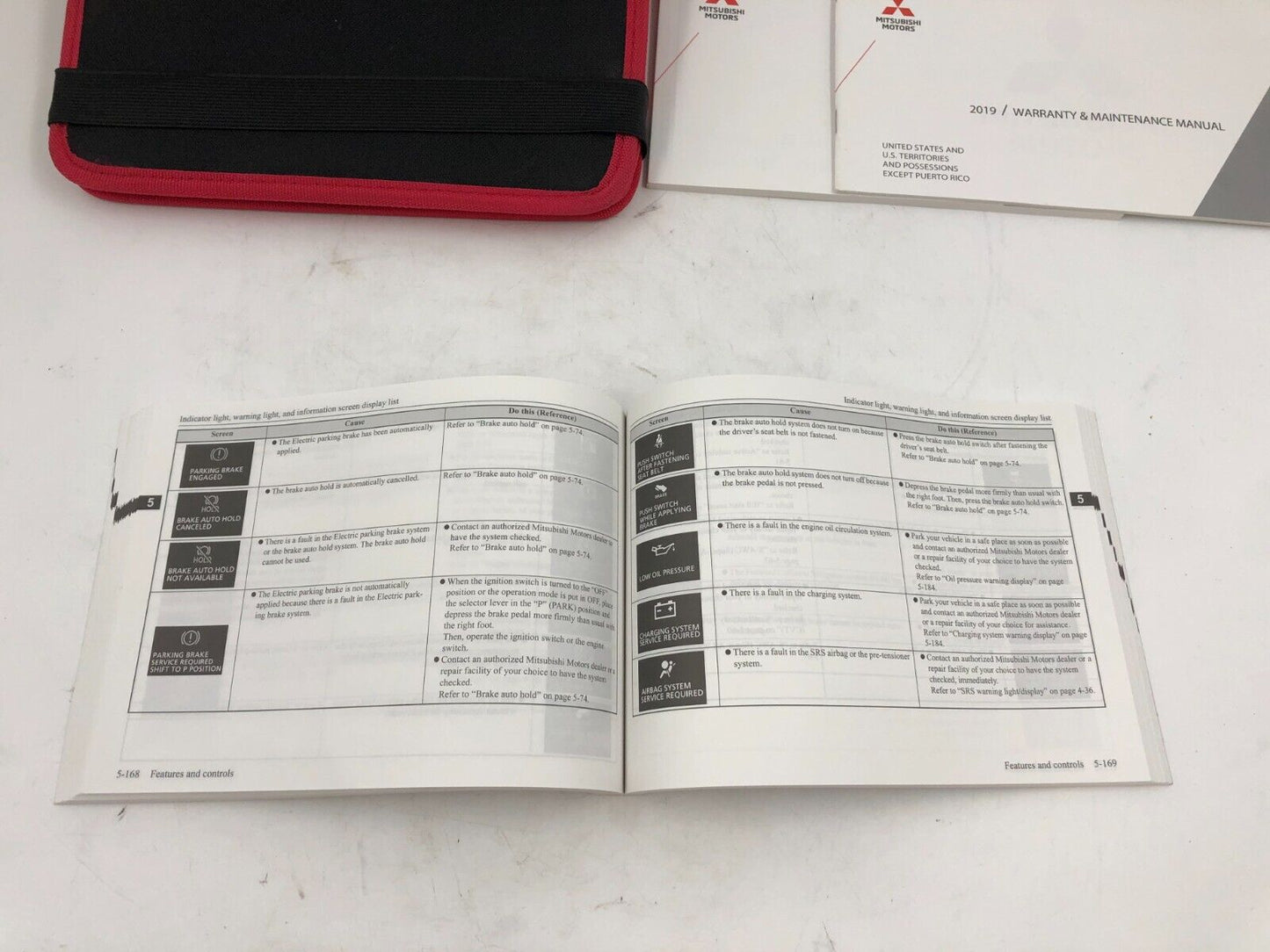 2019 Mitsubishi Eclipse Cross Owners Manual Set with Case OEM B02B37049