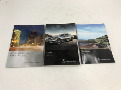 2015 Mercedes-Benz C-Class Owners Manual Set with Case B02B44056