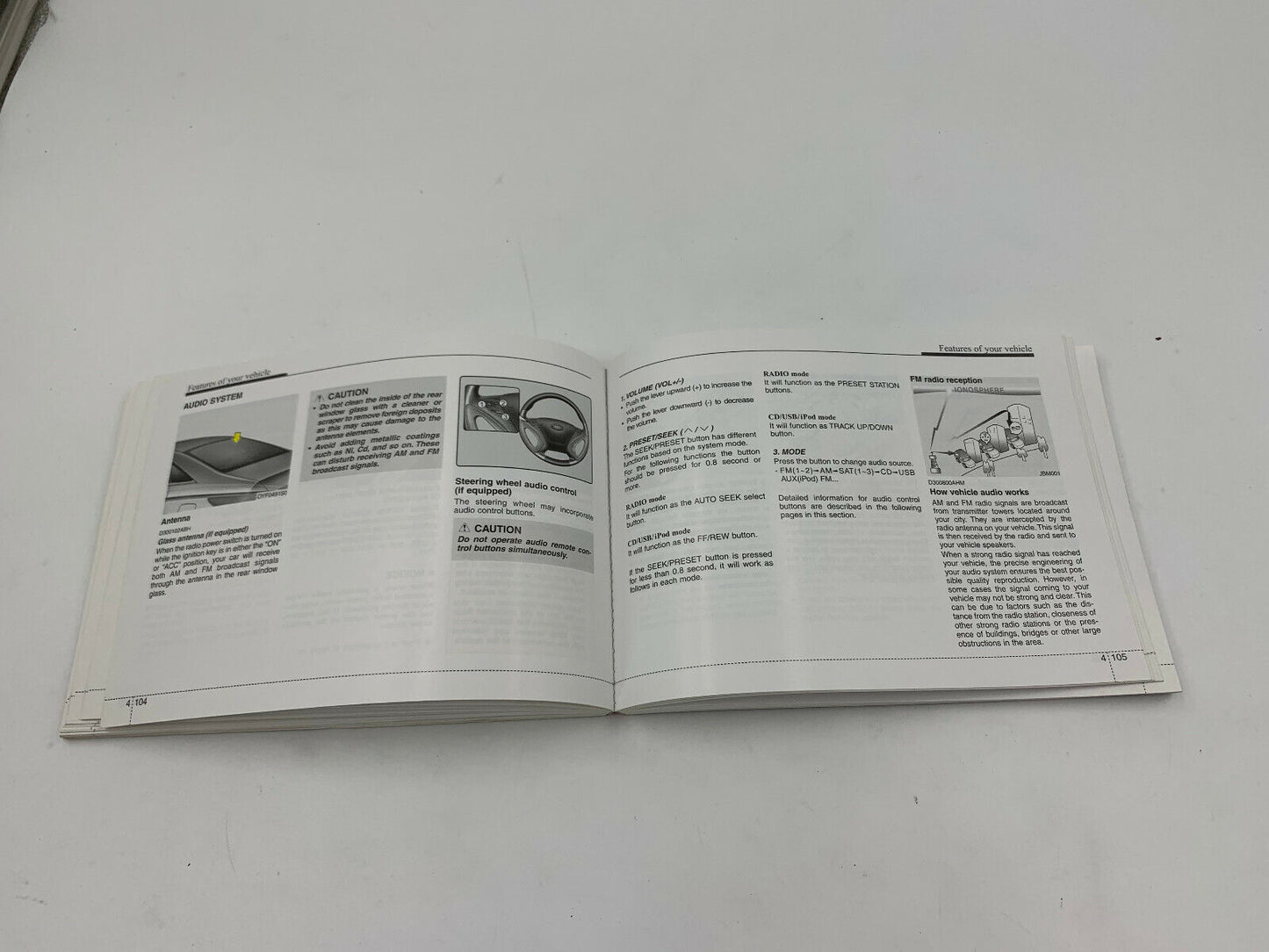 2011 Hyundai Sonata Owners Manual Handbook OEM B02B44060