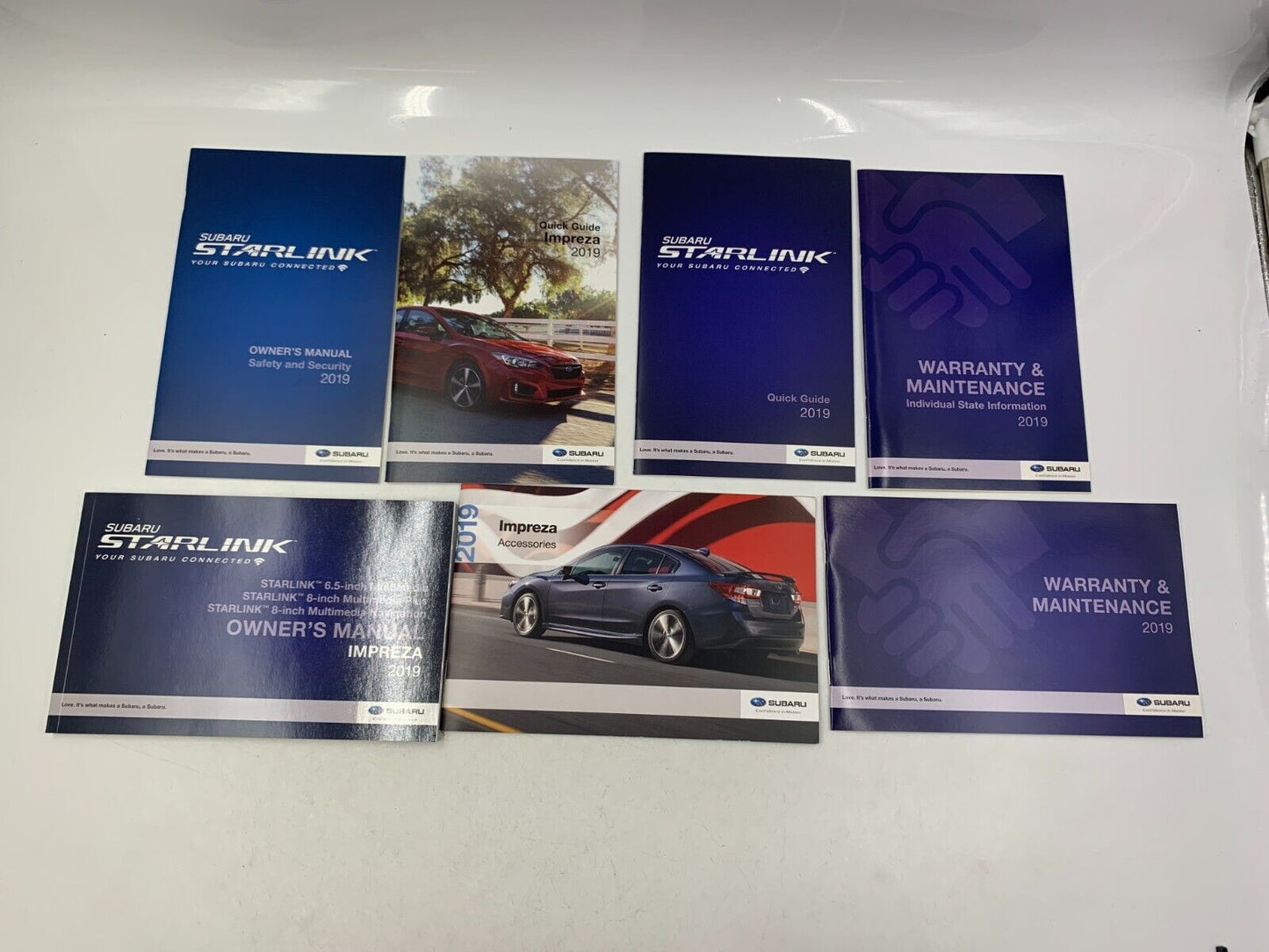 2019 Subaru Impreza Owners Manual Set with Case C01B44049