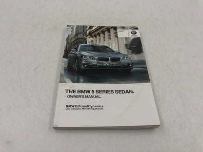 2014 BMW 5 Series Owners Manual Handbook Set with Case OEM B02B31043