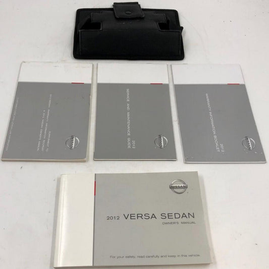 2012 Nissan Versa Sedan Owners Manual Set with Case OEM F01B24057