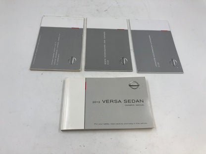 2012 Nissan Versa Sedan Owners Manual Set with Case OEM F01B24057