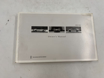 2016 Lincoln MKZ Owners Manual Set with Case OEM E04B56057