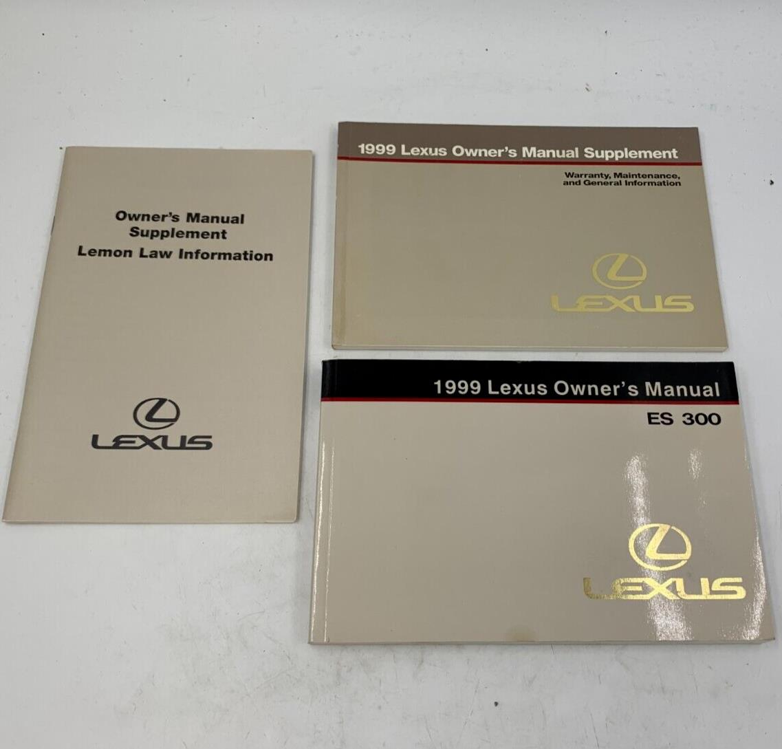 1999 Lexus ES300 Owners Manual Set OEM B02B43027